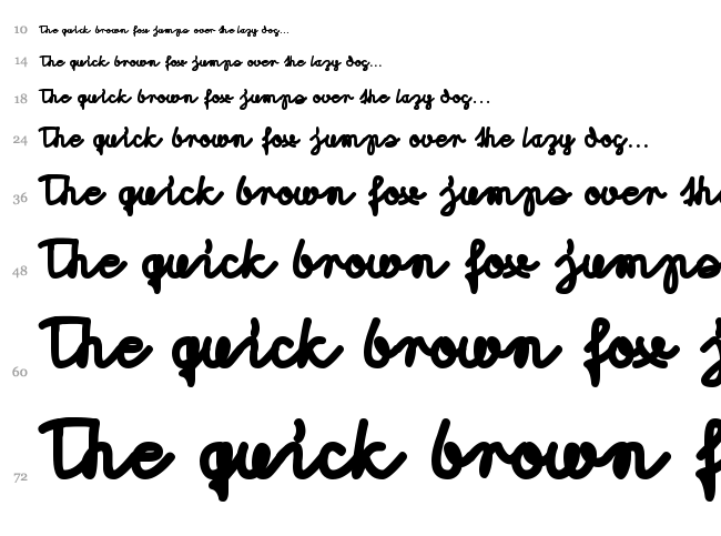 Morado font waterfall